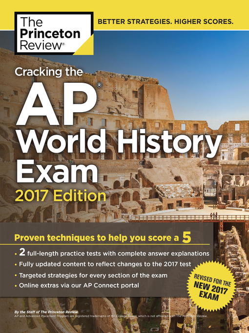 Title details for Cracking the AP World History Exam, 2017 Edition by Princeton Review - Available